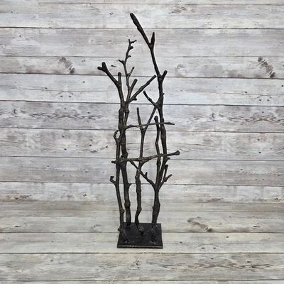 Michael Aram Broken Twigs Escultura de Metal Brutalista 14 pulgadas de Alto Foto 1 de 4