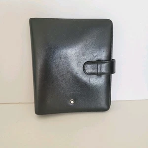 Montblanc Meisterstück Organizer Schwarz Leder Planer A5 Größe Schwarz Notizbuch  - Bild 1 von 10