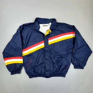 Vintage Generra Sport Retro Stripe Windbreaker 80s Track Bomber Jacke Herren L - Bild 1 von 12