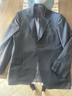 Jaqueta masculina listra de giz Zegna - Imagem 1 de 4