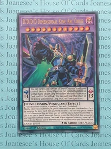 DOOD-EN035 D/D/D/D Dimensional King Arc Crisis Ultra Rare Yu-Gi-Oh Card 1st New - Picture 1 of 3