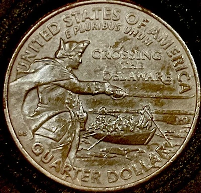 Improperly Annealed Error 2021 P Washington Crossing The Delaware Quarter Unc MS - Image 1 of 2