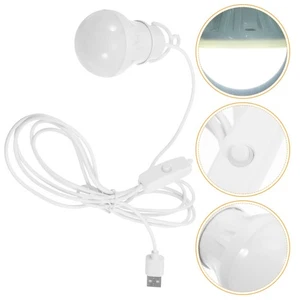  Linterna LED para Camping: Luz de Trabajo Portátil Alimentada por USB de 5W con Cable de 2,4 m - - Imagen 1 de 17