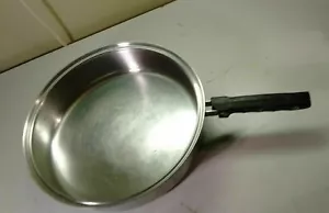 Steelco Cookware Stainless 10" Skillet Saute Pan Frying Pot Chicken Fryer No Lid - Picture 1 of 5