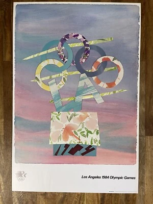 Impresión original vintage de los Juegos Olímpicos de 1984 - Billy Al Bengston - Excelente estado Foto 1 de 4