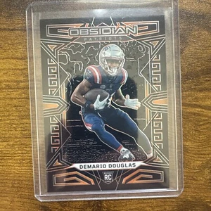 2023 Panini Obsidian Orange Etch Demario Douglas Rookie /49 #169 Patriots RC SP - Picture 1 of 2