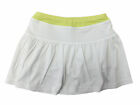 Boast Girl's White/Sunny Lime Gathered Tennis Skirt $35 NEW