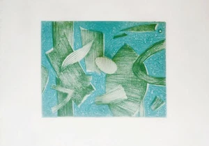 Goetz Henri. Radierung und Carborundum cm.36x50. Kopie Nr. 15/25. Ed. Grafik Uno - Bild 1 von 1