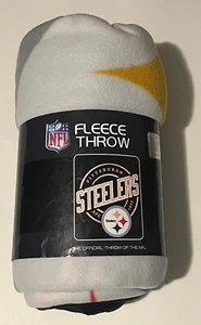 Pittsburgh Steelers NFL Team Logo Large Soft Fleece Throw Blanket 50" X 60" NEW - Picture 1 of 3