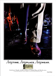 1993 J. Murphy Men's Shoes Any Time Any Place Any Wear Vintage Print Ad Full Pg - Picture 1 of 1