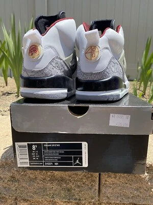 Size 8.5- Jordan Spizike Cement Grey Nike VTG SKU: 315371 101 Bulls NBA Mars - Image 1 of 4