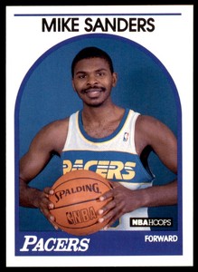 1989-90 NBA HOOPS MIKE SANDERS . INDIANA PACERS #340
