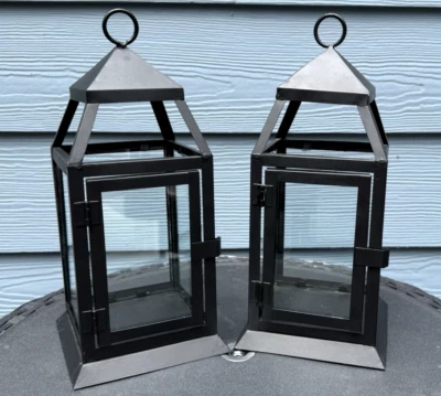 Juego de 2 Richland Negro Contemporáneo Metal con Gafas Transparentes - Pequeño Foto 1 de 4