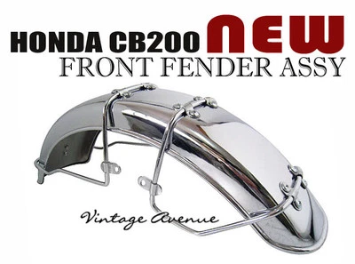 NUEVO GUARDABARROS GUARDABARROS DELANTERO HONDA CB200 CB200T CL200 [CROMO] Foto 1 de 4