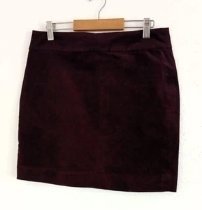 Banana Republic Womens Purple Corduroy A-Line Zip Up Casual Skirt  Size 4 - Picture 1 of 6