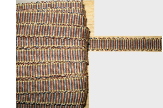 11 METRES DE GALON DE TYPE LÉZARDE-PASSEMENTERIE ANCIENNE DE LYON--N°BR63 - Photo 1/1