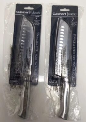 Cuchillo Cuisinart Santoku, 7" Acero Inoxidable C77SS-7SAN LOTE DE 2 Foto 1 de 4