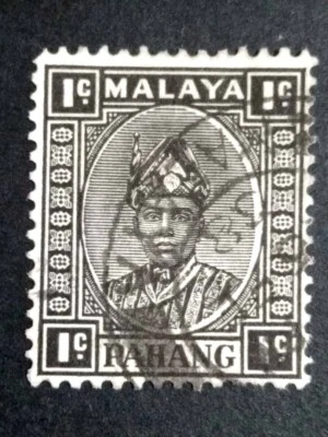 Malaya 1935 Pahang Sultan Abu Bakar 1c - 1v Used  - Image 1 of 2