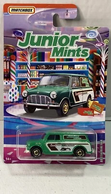 2020 Matchbox Candy Cars Junior Mints Austin Mini Van  Concept 5/6 - Image 1 of 3