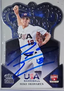 2015 USA Baseball Box Set Crown Royale #21 Mike Shawaryn-Signed-AUTO-NM - Picture 1 of 2