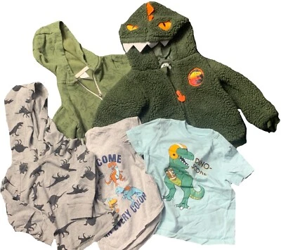 Carter’s & Garanimals Long~Sleeve Dinosaur Shirt (Lot of 5) 18m FREE SHIPPING! - Image 1 of 4