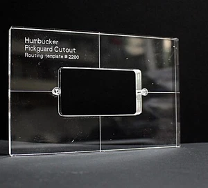 Humbucker Pickup Cavity Routing Template For Guitar Pickguard Acrylic 2280 - Picture 1 of 6