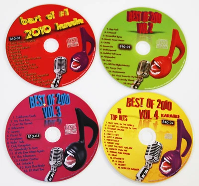 KARAOKE CD+G BEST OF 2010 4 DISC SET NEW IN PLATIC WITH PRINT - Image 1 of 4