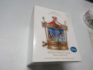 Disney Hallmark Andenken Mickys fröhliches Karussell Lichter und Sound Bewegung Neu im Karton - Bild 1 von 10
