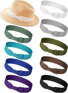 9 Pcs Bow Tie Stretchable Hat Band Ribbon Women's Costume Classic Colors  - Picture 1 of 6