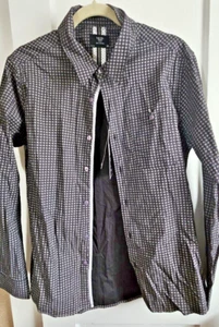 NWT Level Ten mens peached poplin woven button up WOVEN shirt black sz Medium - Picture 1 of 11