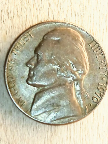 Error 1970 D Jefferson Nickel Cover