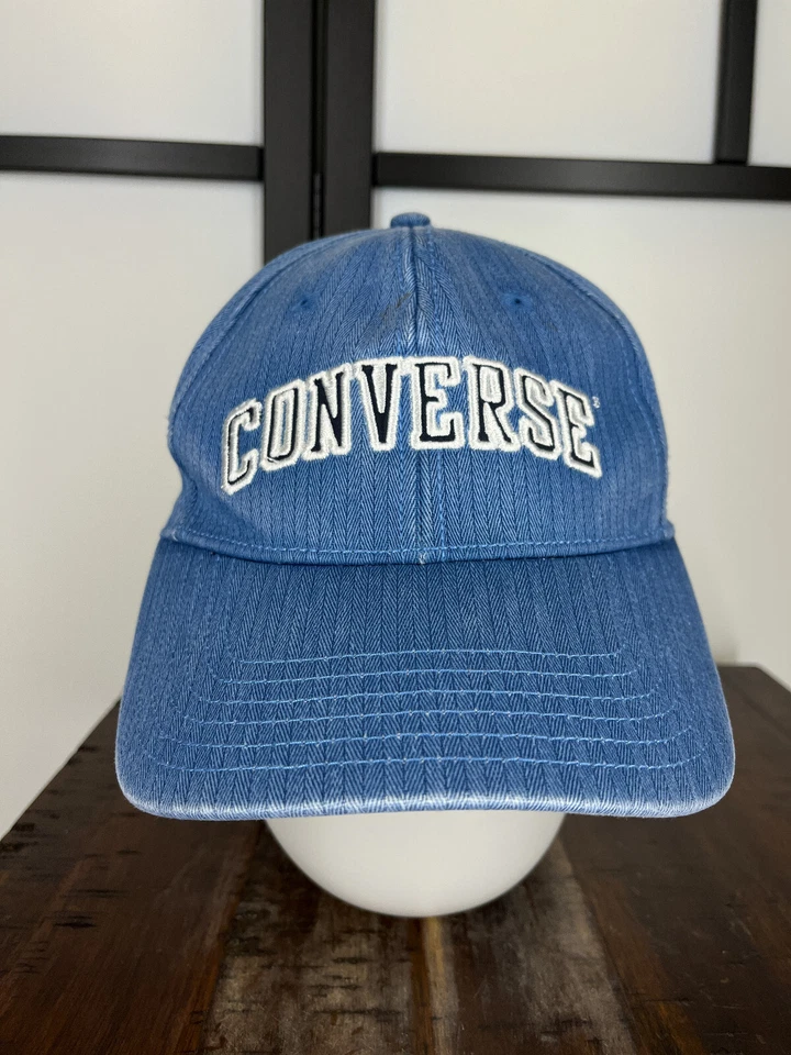 Gorra Converse Ajustada Adulto Talla Única Azul Mezcla Algodón Elástica Patín Playa Foto 1 de 4