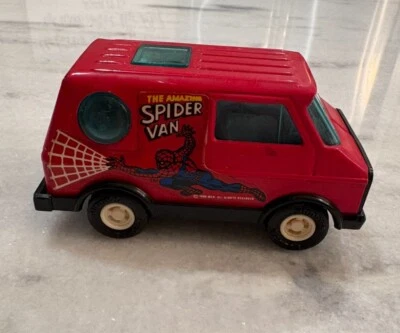 De colección "The Amazing Spider-Man Van" - Coche de juguete Marvel - Raro - Hecho en Japón Foto 1 de 4