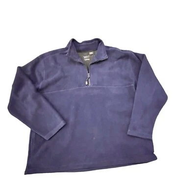 Chaqueta Pullover ProSpirit Azul Marino Claro 1/4 Cremallera Adulto Polar Bolsillos XXL Foto 1 de 4