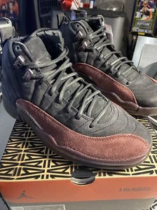 Size 9.5 - Jordan 12 Retro SP x A Ma Maniere High Black W - Picture 1 of 11