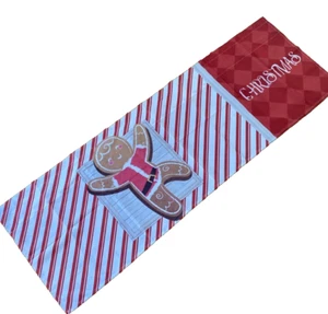 Ein Weihnachtsvolant rot weiß gestreift 18 x 54 - Bild 1 von 8