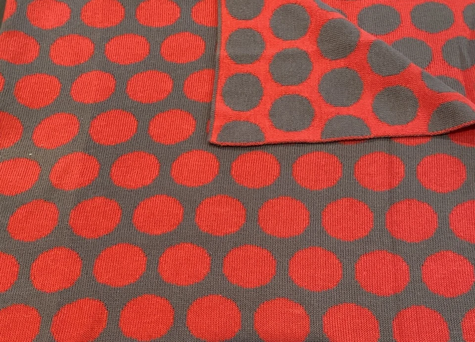 Cobertor de bebê Sumersault ponto vermelho pontos vermelhos 38 X 29 G1 em excelente estado usado - Imagem 1 de 4