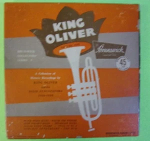 Rare Jazz 4-45 Box Set : King Oliver -Vol.1 - Brunswick 9-7010 Louis Armstrong - Picture 1 of 7