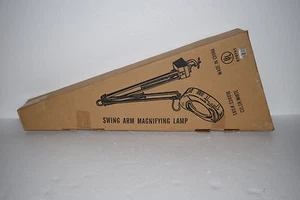 New Circline White Swing Arm Magnifying Lamp - Ballast - 41" Arm - Picture 1 of 6