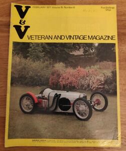MAGAZINE - V&V Veteran & Vintage Magazine Vol #15  No #6 February 1971 