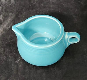 Crema turquesa Homer Laughlin pequeña fiestaware - Imagen 1 de 3