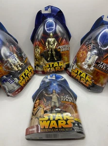LOT OF 4 - Star Wars Revenge of the Sith Action Figures - Padme, C-3PO, R2-D2 - Picture 1 of 5