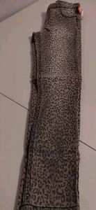Cherokee Gray Leopard Print Jeggings Size 10 NWT Stretch Faux Front Pocket Girl - Picture 1 of 7