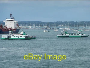 Photo 6x4 Gosport ferries Two of the Gosport ferries in their distinctive c2014 - Picture 1 of 1