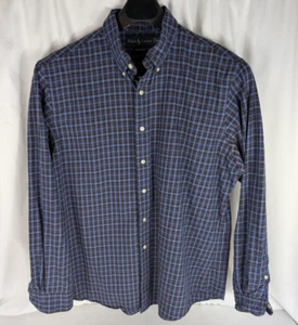 Ralph Lauren Shirt Men's Size XL Blue Multicolor Check Button-Down Custom Fit - Picture 1 of 15