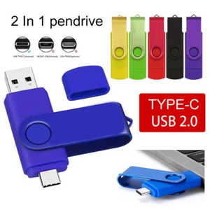16G-256GB USB 2.0 Type C Stick 2 in 1 USB-C OTG Flash Drive Memory Stick Pen - Picture 1 of 16