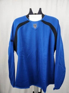 New York Mets blauer Vliespullover AUTHENTISCH majestätisch MLB Kollektion ERWACHSENE - Bild 1 von 7