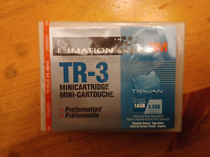 3M Travan TR-3 Minicartridge Preformatted for Travan Tape Drive NEW
