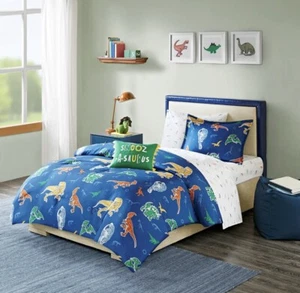Mi Zone Kids MZK10-179 Dino Dinosaur Full Comforter Bedding Set 8 Piece OPEN BOX - Picture 1 of 3