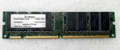 MEMORY HYS64V16300GU-7.5-C2 16MX64 SDRAM PC133-333-520 128MB, SYNC, 133MHz, CL3 - Image 1 of 4